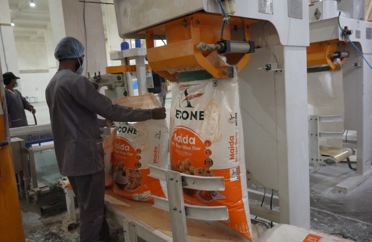 Milling and Packaging Section - automated milling and packaging lines